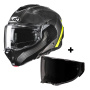 Casque Modulable HJC F100 Carbon Stan MC3H + Ecran Fume Fonce