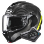 Casque Modulable HJC F100 Carbon Stan MC3H + Kit Bluetooth BT Mini