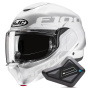 Casque Modulable HJC F100 Hetal MC10 + Kit Bluetooth BT Mini