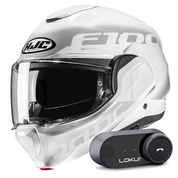 Casque Modulable HJC F100 Hetal MC10 + Kit Bluetooth Lokui K30 Casque Modulable HJC F100 Hetal MC10 + Kit Bluetooth Lokui K30