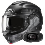 Casque Modulable HJC F100 Hetal MC5SF + Kit bluetooth 5R Lite