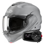 Casque Modulable HJC F100 N.Grey + Kit Bluetooth 5S Solo