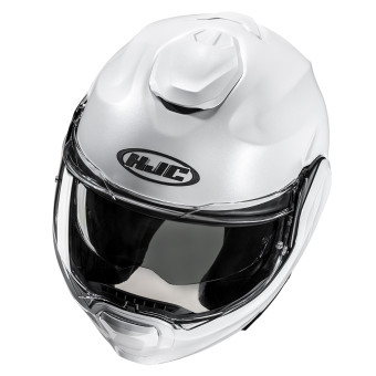 HJC F100 Pearl White + Kit Bluetooth 5S Solo