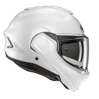 HJC F100 Pearl White + Kit Bluetooth 5S Solo