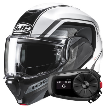Casque Modulable HJC F100 Reff MC1 + Kit Bluetooth 5S Solo