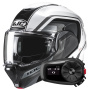 Casque Modulable HJC F100 Reff MC1 + Kit Bluetooth 5S Solo
