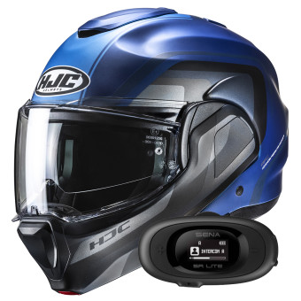 Casque Modulable HJC F100 Reff MC2SF + Kit bluetooth 5R Lite Casque Modulable HJC F100 Reff MC2SF + Kit bluetooth 5R Lite