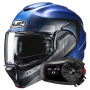 Casque Modulable HJC F100 Reff MC2SF + Kit Bluetooth 5S Solo