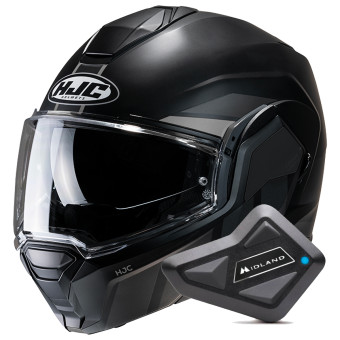 Casque Modulable HJC i100 Beis MC5SF + Kit Bluetooth BT Mini
