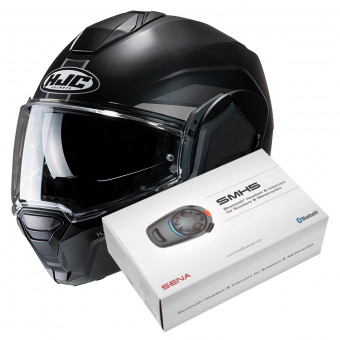 Casque Modulable HJC i100 Beis MC5SF + Kit Bluetooth SMH5 Solo
