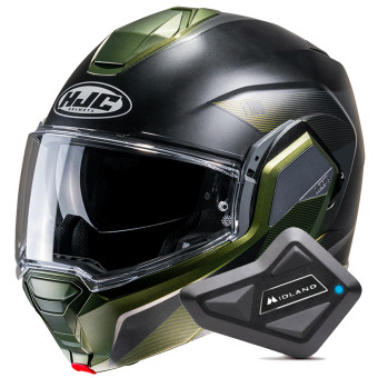 Casque Modulable HJC i100 Beston MC4SF + Kit Bluetooth BT Mini