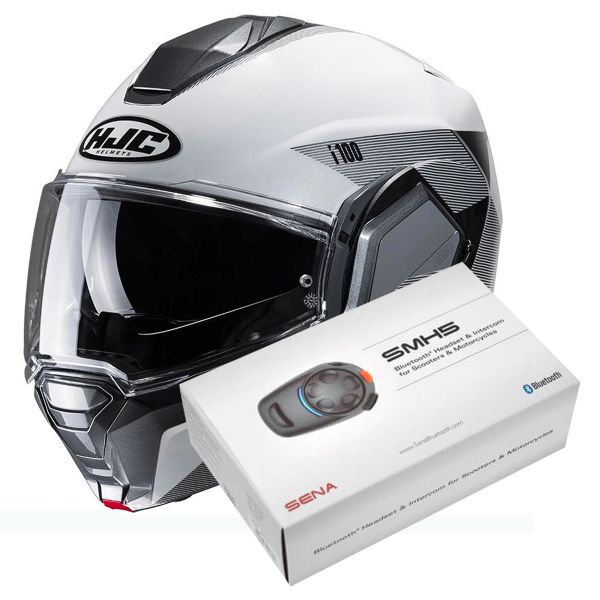 Casque Modulable HJC i100 Beston MC5 + Kit Bluetooth SMH5 Solo