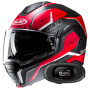 Casque Modulable HJC i100 Lorix MC1SF + Kit bluetooth 5R Lite Solo