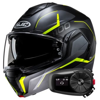 Casque Modulable HJC i100 Lorix MC3HSF + Kit Bluetooth 5S Solo