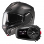 Casque Modulable HJC i100 Semi Flat Titanium + Kit Bluetooth 5S Solo