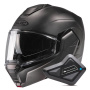 Casque Modulable HJC i100 Semi Flat Titanium + Kit Bluetooth BT Mini