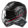 Casque Modulable HJC i100 Sysma MC1SF + Kit Bluetooth BT Mini