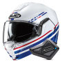Casque Modulable HJC i100 Sysma MC21 + Kit Bluetooth BT Mini