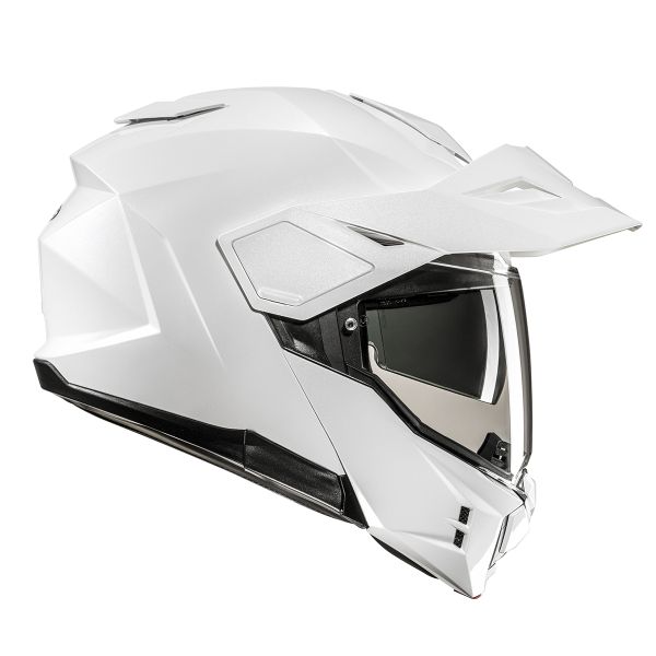 Casque Moto Modulable HJC F100 UNI Pearl White Taille L - Homologué ECE 22.06