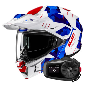 Casque Modulable HJC i80 Roki MC21 + Kit Bluetooth 5S Solo