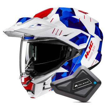 Casque Modulable HJC i80 Roki MC21 + Kit Bluetooth BT Mini