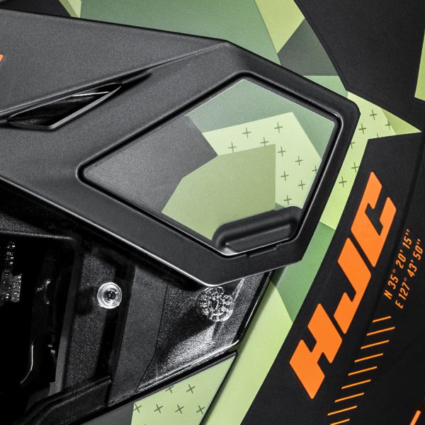 HJC i80 Roki MC47SF + Kit Bluetooth Lokui K30