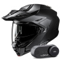 Casque Modulable HJC i80 Semi Flat Black + Kit Bluetooth Lokui K30
