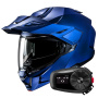 Casque Modulable HJC i80 Semi Flat Metallic Blue + Kit Bluetooth 5S Solo