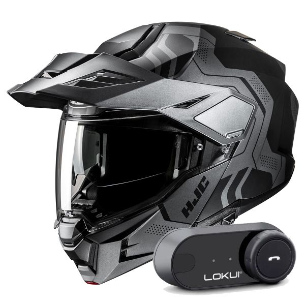 Casque Modulable HJC i80 Velly MC5SF + Kit Bluetooth Lokui K30