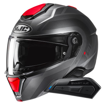 Casque Modulable HJC i91 Arven MC1SF + Kit Bluetooth Smart 11B