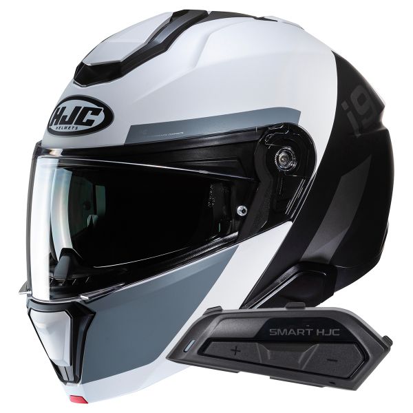 Casque Modulable HJC i91 Bina MC5SF + Kit Bluetooth Smart 21B Flat Black
