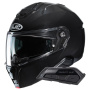 Casque Modulable HJC i91 Black + Kit Bluetooth Smart 21B Flat Black
