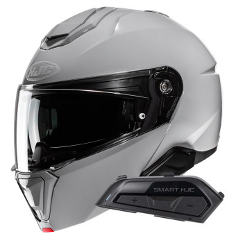 Casque Modulable HJC i91 N. Grey+ Kit Bluetooth Smart 21B Flat Black