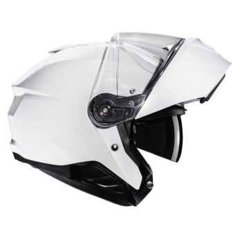 HJC i91 Pearl White+ Kit Bluetooth Smart 21B Flat Black