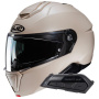 Casque Modulable HJC i91 Semi Flat Sand Beige+ Kit Bluetooth Smart 21B Flat Black