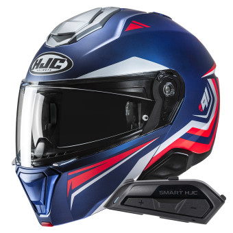 Casque Modulable HJC i91 Tricus MC21SF + Kit Bluetooth Smart 21B