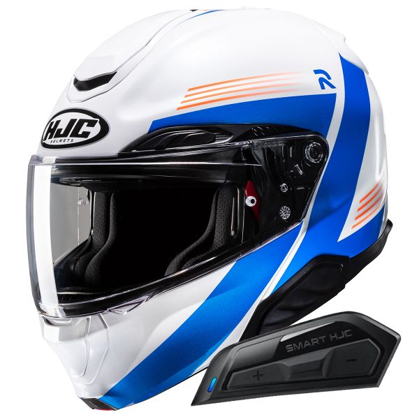 Casque Modulable HJC RPHA91 Abbes MC27 + Kit Bluetooth Smart 11B