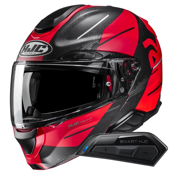 Casque Modulable HJC RPHA91 Blat MC1SF + Kit Bluetooth Smart 11B