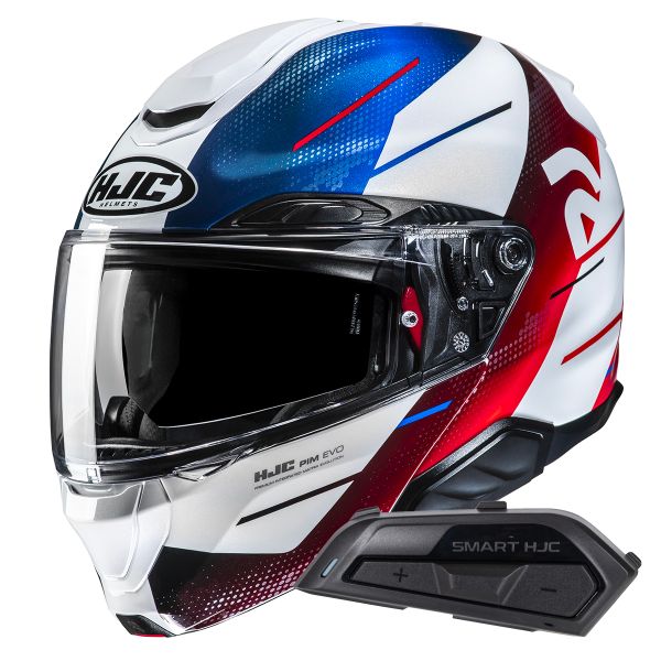 Casque Modulable HJC RPHA91 Blat MC21 + Kit Bluetooth Smart 21B