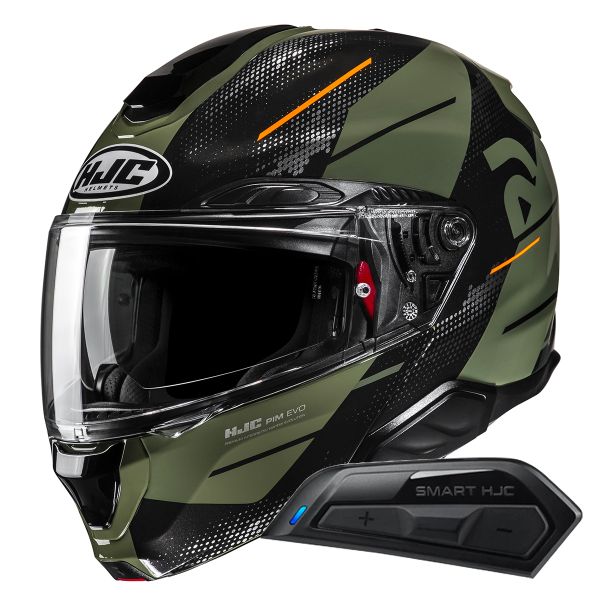 Casque Modulable HJC RPHA91 Blat MC7 + Kit Bluetooth Smart 11B