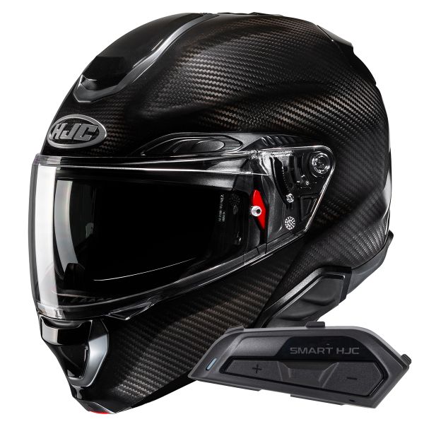 Casque Modulable HJC RPHA91 Carbon Black + Kit Bluetooth Smart 21B