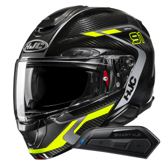 Casque Modulable HJC RPHA91 Carbon Lagos MC3H + Kit Bluetooth Smart 11B