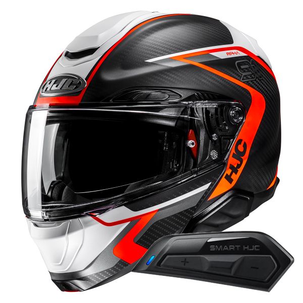 Casque Modulable HJC RPHA91 Carbon Lagos MC6HSF + Kit Bluetooth Smart 11B