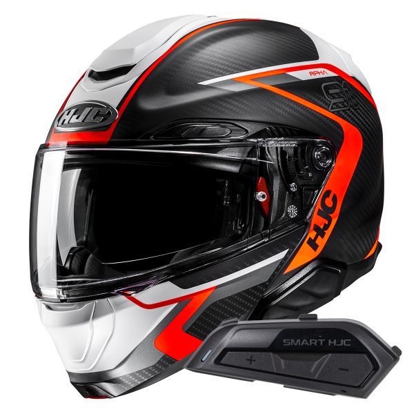Casque Modulable HJC RPHA91 Carbon Lagos MC6HSF + Kit Bluetooth Smart 21B