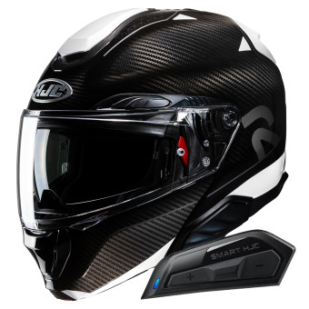 Casque Modulable HJC RPHA91 Carbon Noela MC5 + Kit Bluetooth Smart 11B