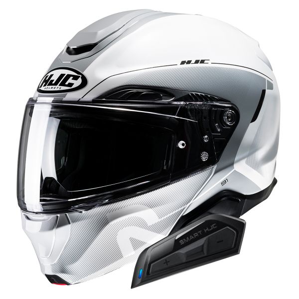 Casque Modulable HJC RPHA91 Combust MC10 + Kit Bluetooth Smart 21B