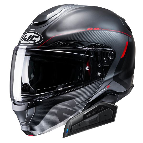 Casque Modulable HJC RPHA91 Combust MC1SF + Kit Bluetooth Smart 21B