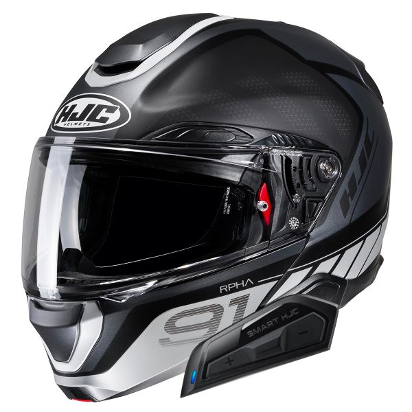 Casque Modulable HJC RPHA91 Rafino MC5SF + Kit Bluetooth Smart 21B