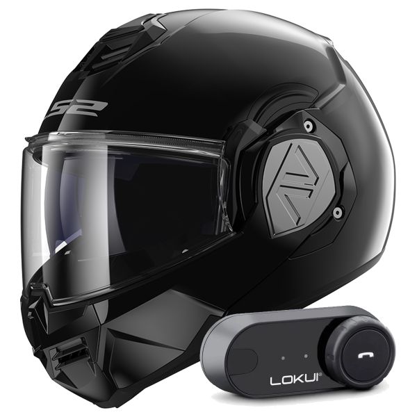 Casque Modulable LS2 Advant Black FF906 + Kit Bluetooth Lokui K30 Casque Modulable LS2 Advant Black FF906 + Kit Bluetooth Lokui K30