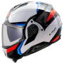 Casque Modulable LS2 Advant II Triple White Blue Red FF910
